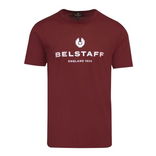 Mens Burnished Red 1924 S/s T Shirt 88514 by Belstaff from Hurleys