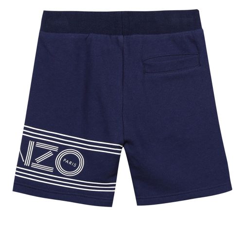 Boys Navy Logo Sweat Shorts 36499 by Kenzo from Hurleys