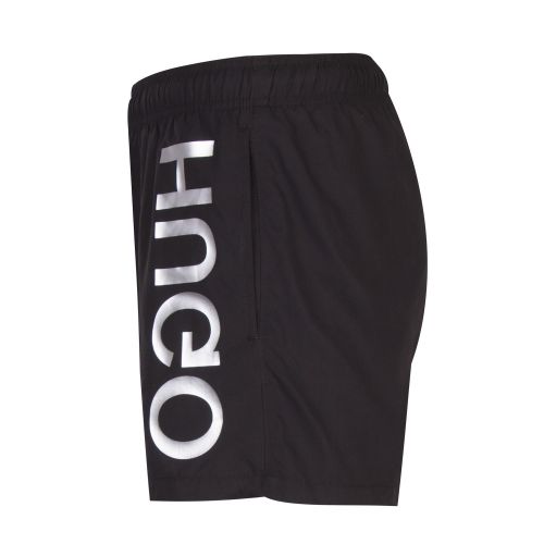 Mens Black Saba Branded Swim Shorts 51848 by HUGO from Hurleys