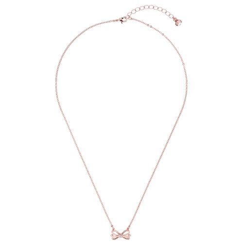 Womens Rose Gold & Crystal Hazela Mini Bow Necklace 24467 by Ted Baker from Hurleys