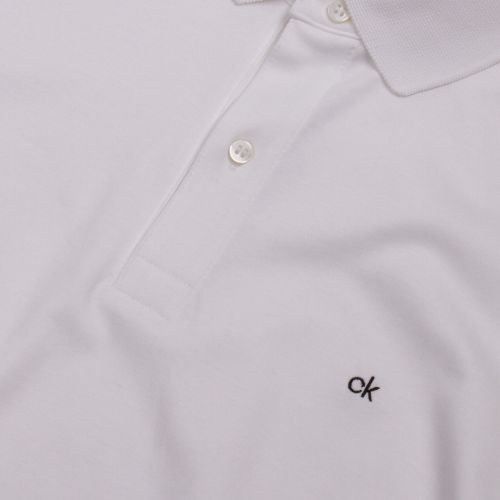 Mens White Soft Interlock Slim Fit S/s Polo Shirt 56157 by Calvin Klein from Hurleys