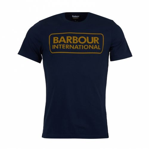 Mens Navy Essential Large Logo S/s T Shirt 46490 by Barbour International from Hurleys