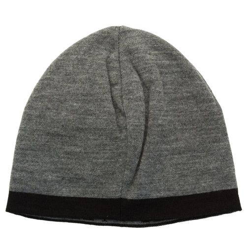 Mens Grey Melange Train Visibility Beanie Hat 64423 by EA7 from Hurleys
