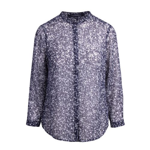 Womens Indigo Multi Areita Printed Crinkle Blouse 77708 by French Connection from Hurleys