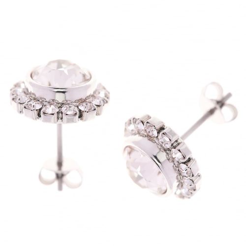 Womens Silver Sully Crystal Studs 33126 by Ted Baker from Hurleys