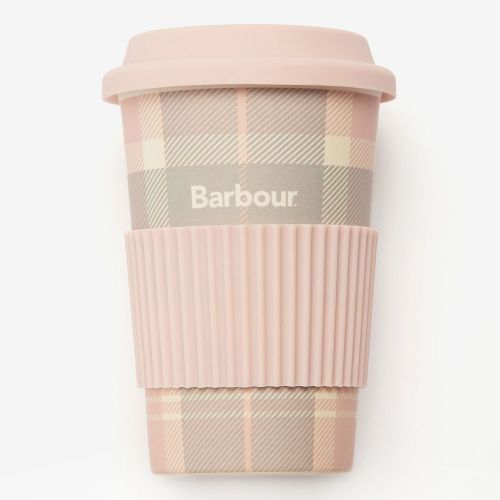 Womens Pink/Grey Travel Mug & Beanie Set 94349 by Barbour from Hurleys