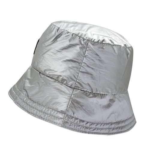 Girls Silver Shiny Bucket Hat 90120 by Parajumpers from Hurleys