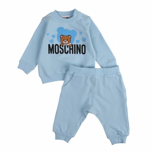 Baby Sky Blue Toy Shadow Tracksuit 58533 by Moschino from Hurleys