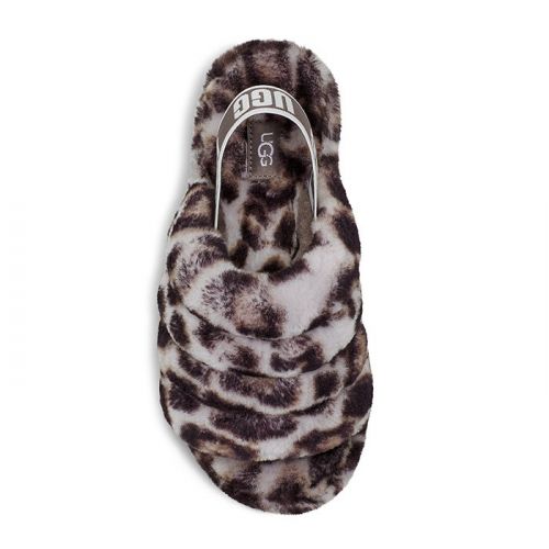 Womens Stormy Grey Fluff Yeah Slide Panther Slippers 94300 by UGG from Hurleys