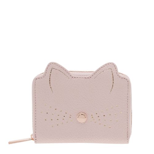 Womens Light Pink Lohana Cat Small Zip Around Purse 30269 by Ted Baker from Hurleys