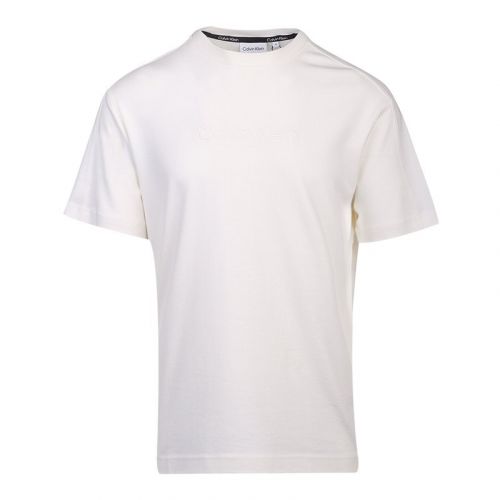 Mens Egret Comfort Debossed Logo S/s T Shirt 102900 by Calvin Klein from Hurleys