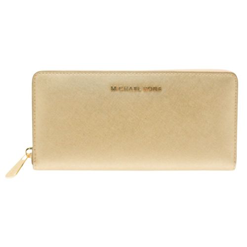 Womens Pale Gold Jet Set Zip Around Purse 8085 by Michael Kors from Hurleys