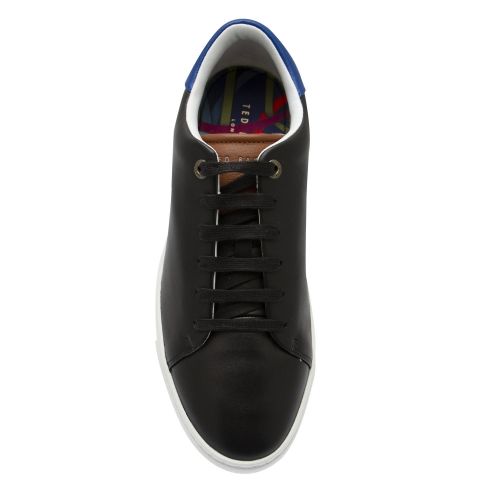 Mens Black Leepow Leather Trainers 52943 by Ted Baker from Hurleys