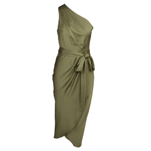 Womens Khaki Gabie Drape Midi Dress 37525 by Ted Baker from Hurleys