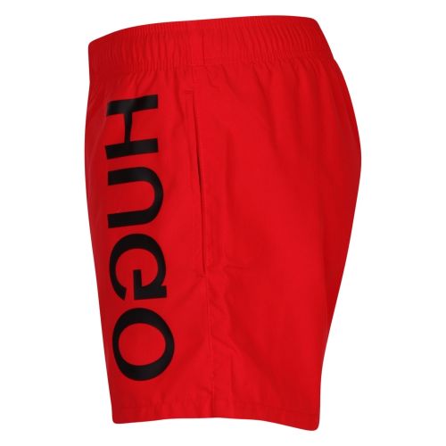 Mens Red Saba Side Logo Swim Shorts 45331 by HUGO from Hurleys