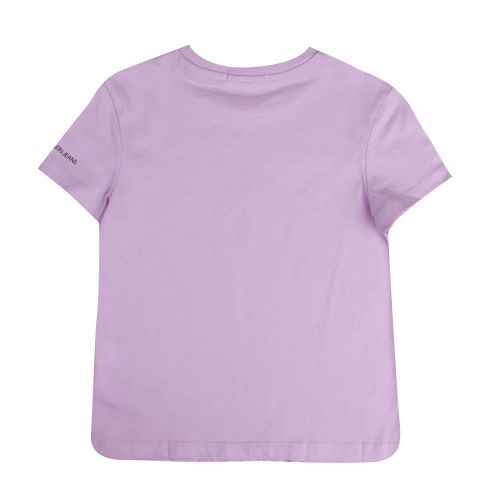 Girls Lavender Pink Circle Monogram S/s T Shirt 86907 by Calvin Klein from Hurleys