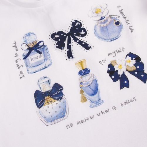 Infant White/Navy Perfume Top & Shorts Set 58216 by Mayoral from Hurleys
