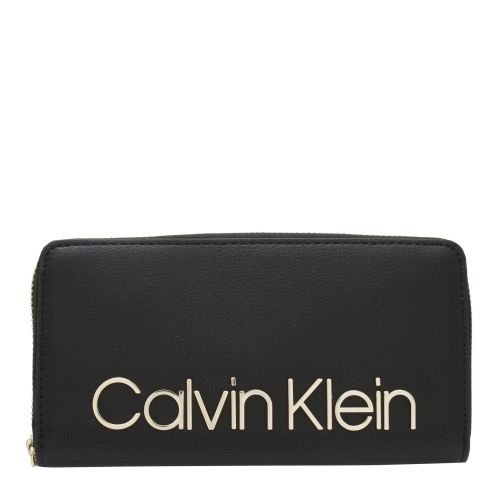 Womens Black CK Must Large Zip Around Purse 42848 by Calvin Klein from Hurleys