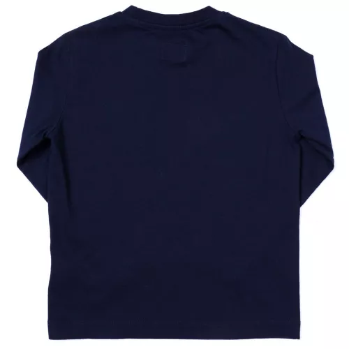 Boys Blue Portal Pocket L/s Tee Shirt 63584 by C.P. Company Undersixteen from Hurleys