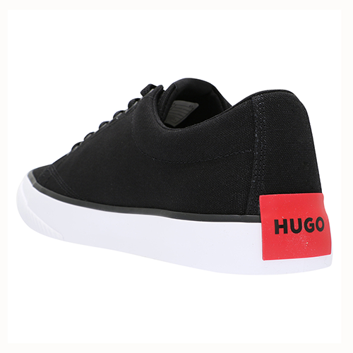 Mens Black Dyer_Tenn Canvas Trainers 107899 by HUGO from Hurleys