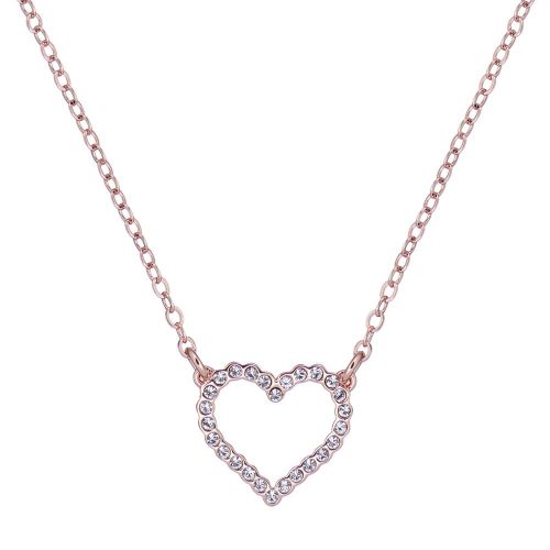 Womens Rose Gold/Crystal Lendra Crystal Heart Pendant Necklace 82811 by Ted Baker from Hurleys
