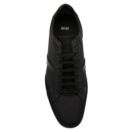 Athleisure Mens Black Saturn_Lowp Trainers 37934 by BOSS from Hurleys