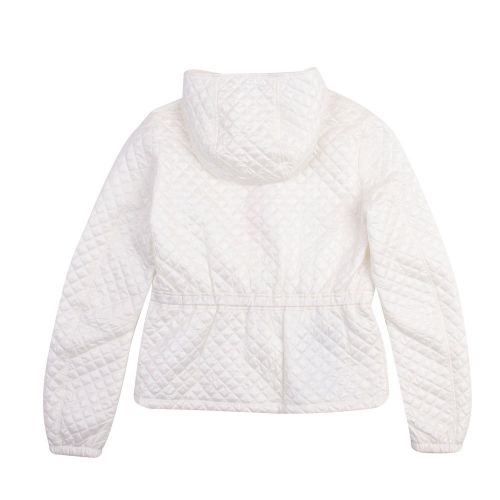 Girls Off White Lilly Quilted Hooded Jacket 89994 by Parajumpers from Hurleys