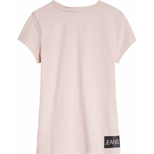 Girls Chalk Pink Institutional Logo S/s T Shirt 56079 by Calvin Klein from Hurleys