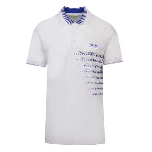 Athleisure Mens White Paule Pro 2 Slim Fit S/s Polo Shirt 53568 by BOSS from Hurleys