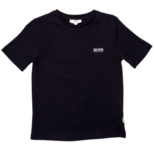 Boys Navy Small Logo S/s Tee Shirt 65394 by BOSS from Hurleys