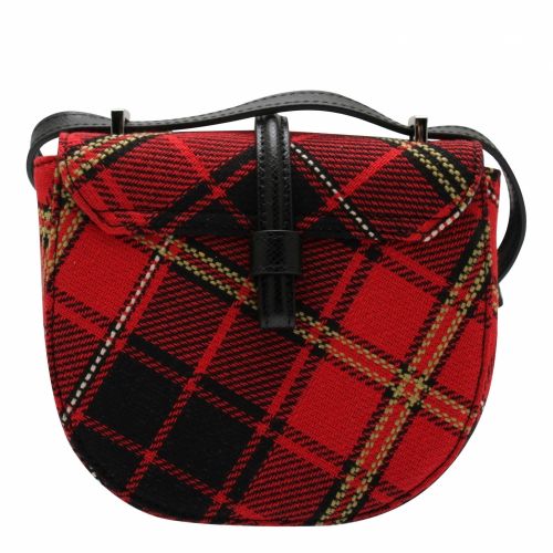 Womens Red Tartan Special Sofia Saddle Crossbody Bag 54501 by Vivienne Westwood from Hurleys