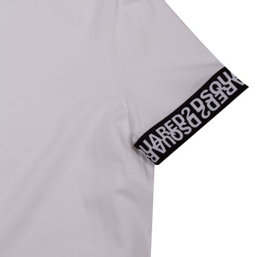 Mens White Logo Band Arm S/s T Shirt 59230 by Dsquared2 from Hurleys