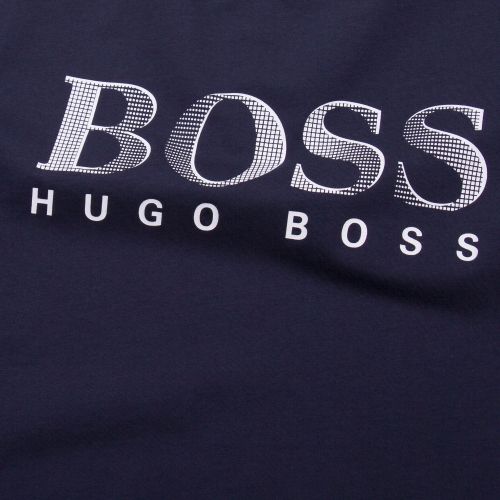 Mens Navy/White Big Logo Beach Regular Fit S/s T Shirt 57121 by BOSS from Hurleys