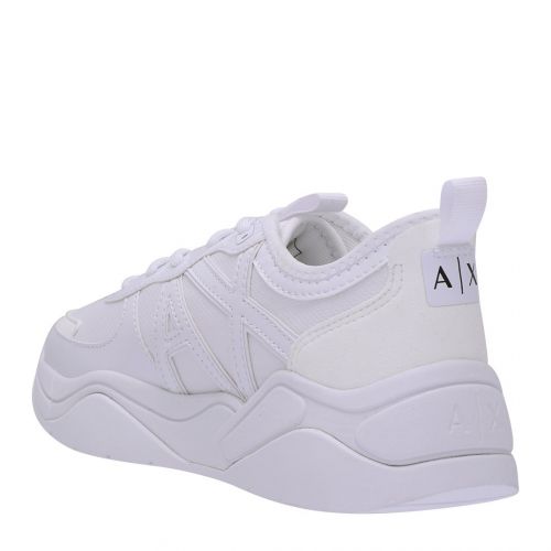 Womens Optic White Cher Chunky Trainers 105999 by Armani Exchange from Hurleys