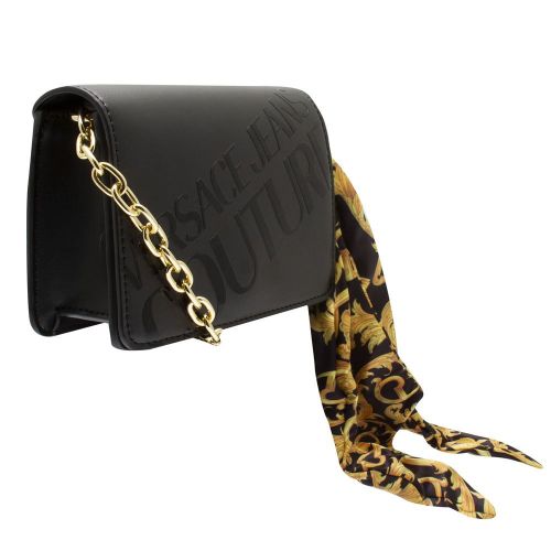 Womens Black Crossbody Bag with Scarf 82256 by Versace Jeans Couture from Hurleys