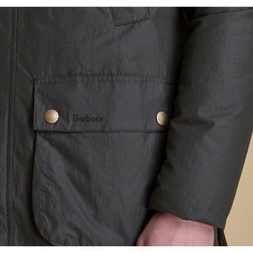 Heritage Mens Sage Hooded Bedale Jacket 11979 by Barbour from Hurleys