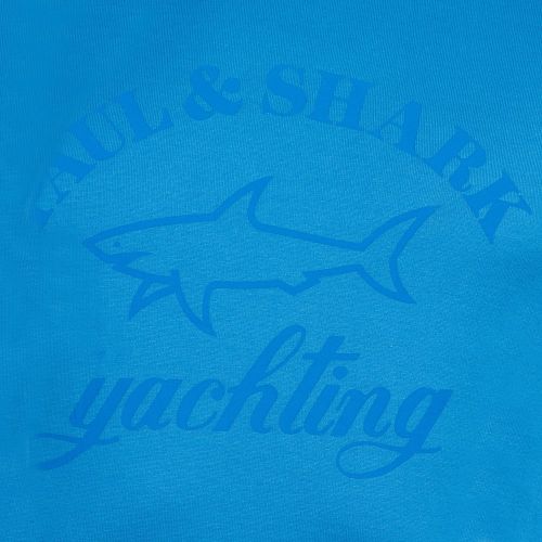 Paul & Shark Mens Blue Tonal Logo Shark Fit S/s Tee Shirt 72484 by Paul And Shark from Hurleys