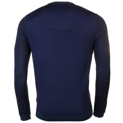 Mens Navy Cambell Crew Knitted Jumper 61449 by Ted Baker from Hurleys