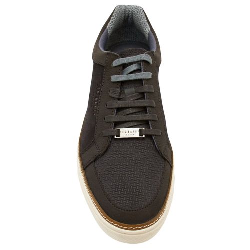Mens Dark Blue Rouu Suede Trainers 17178 by Ted Baker from Hurleys