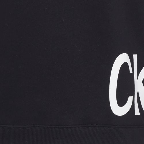 Womens Black Logo Boxy Crew Sweat Top 42918 by Calvin Klein from Hurleys