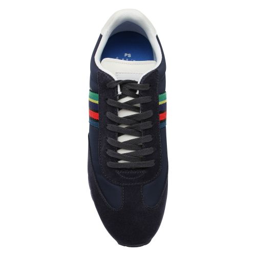Mens Dark Navy Prince Stripe Trainers 48693 by PS Paul Smith from Hurleys
