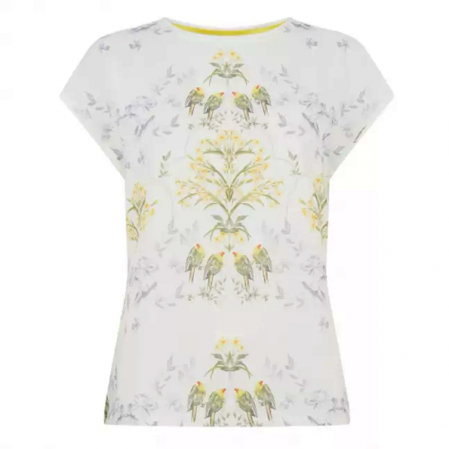 Womens Cream Sonjja Papyrus Woven Front S/s T Shirt 90344 by Ted Baker from Hurleys