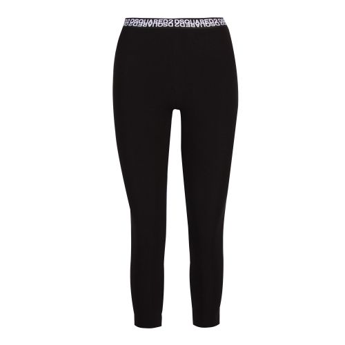 Womens Black Taped Leggings 58952 by Dsquared2 from Hurleys