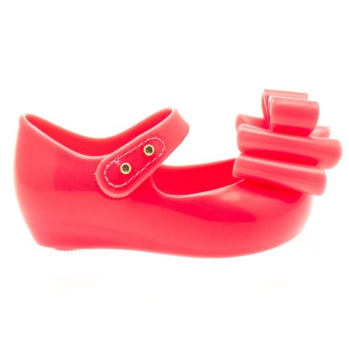 Girls Pink Neon Ultragirl Triple Bow (4-9) 70438 by Mini Melissa from Hurleys