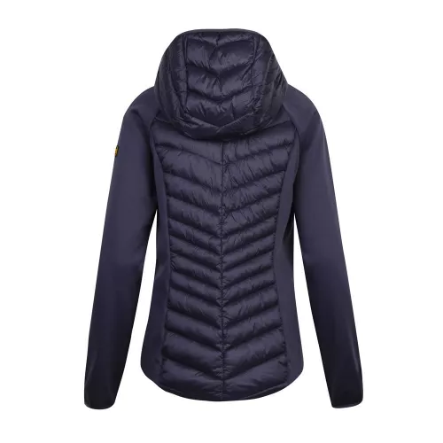 Womens Metallic Blue Carnaby Hybrid Sweat Jacket 88488 by Barbour International from Hurleys