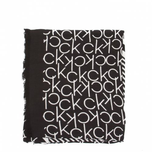 Womens Black & White Printed Multi CK Scarf 28849 by Calvin Klein from Hurleys