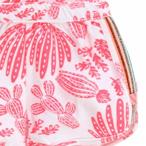 Girls Pink/White Printed Towelling Shorts 55784 by Billieblush from Hurleys
