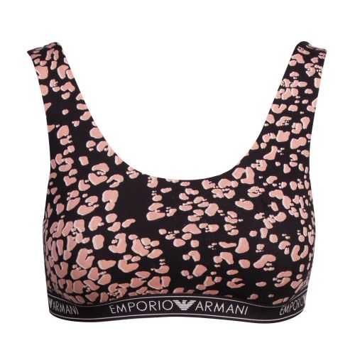 Womens Pink Animal Bralette 78524 by Emporio Armani Bodywear from Hurleys