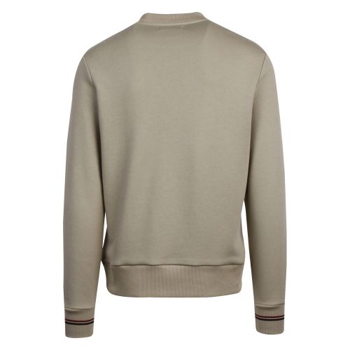Mens Light Sage Branded Sweat Top 58923 by Fred Perry from Hurleys