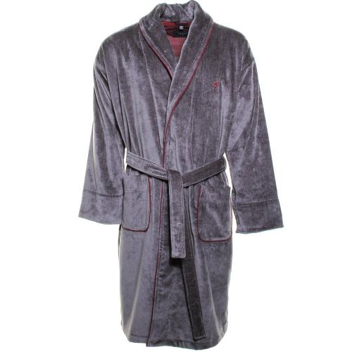 Mens Charcoal Plano Dressing Gown 9787 by Ted Baker from Hurleys